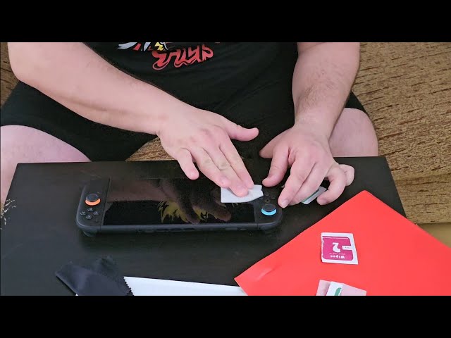 Vídeo relacionado con Teyomi 3 Pieza Protector de pantalla compatible con Nintendo Switch 2, vidrio templado para Nintendo Switch 2 de Marco de alineación para la instalación, película protectora fácil de instalar