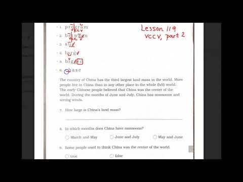 Phonics Lesson 119 (worksheet)