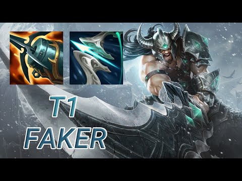 T1 Faker Tryndamere Mid VS Zed | KR GrandMaster Patch 13.17