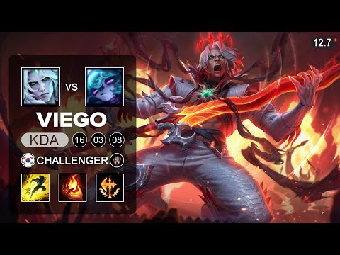Viego vs Vex Mid - KR Challenger - Patch 12.7 Season 12