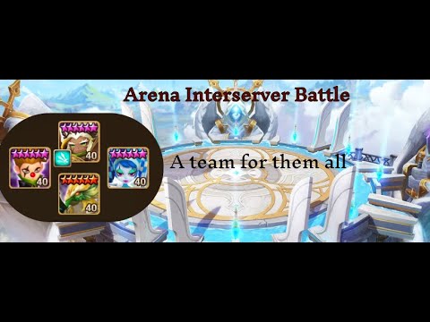 summoners war Arena Interserver Battle we hit all the defences with one team #sw#summonerswar#arena