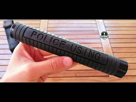 The POLICE Expandable Baton 65cm Baston telescopic Telescopica Self Defense Tool Review 2021 EDC