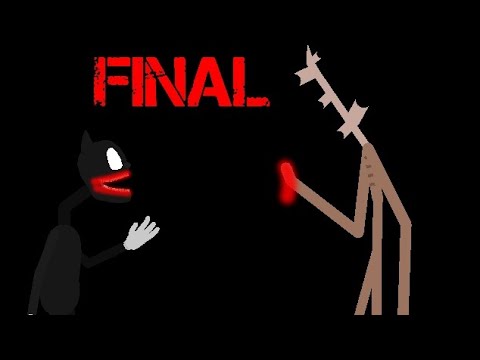 MFCR: cartoon cat vs siren head wood (stick nodes)