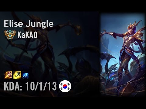 Elise Jungle vs Gragas - KaKAO - KR Challenger Patch 6.9