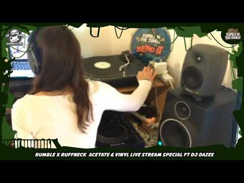 Dj Dazee mix with vinyl and acetate for Rumble In the Jungle x Ruffneck Live Stream