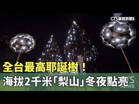全台最高耶誕樹！　海拔2千米「梨山」冬夜點亮