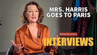 MRS. HARRIS GOES TO PARIS Movie Cast and Crew Interviews video