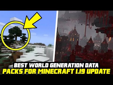 5 BEST WORLD GENERATION DATA PACKS FOR MINECRAFT 1.19 UPDATE! (1080P HD)