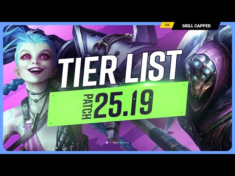 NEW TIER LIST for PATCH 25.19 - League of Legends