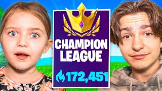 6 Year Old SISTER Carries FaZe H1ghSky1 In FORTNITE Tournament!!