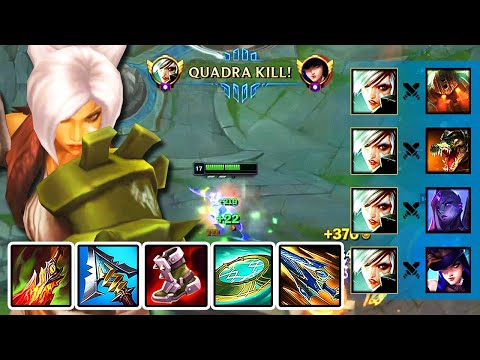 Rank 1 Riven Main takes over the CHALLENGER LOBBY with a QUADRAKILL