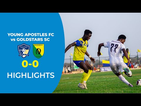 YOUNG APOSTLES FC VS GOLDSTARS SC HIGHLIGHTS GHANA PREMIER LEAGUE WEEK 10