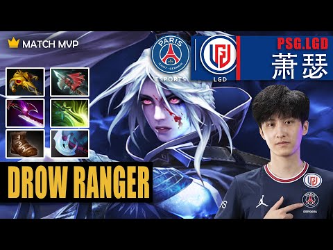 Drow Ranger Safelane | PSG.LGD.Ame | AME GOD DROW 18 KILL SERIOUS TI MODE | 7.32b Gameplay Highlight