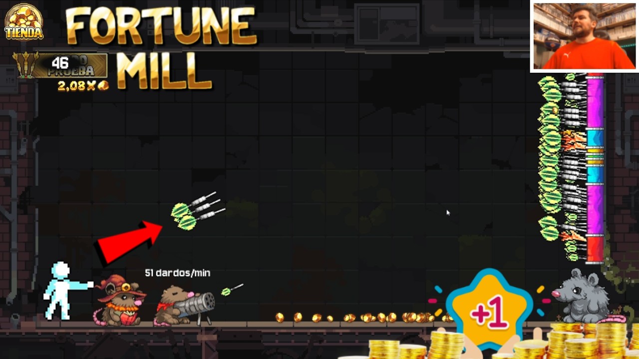 FORTUNE MILL, el incremental de los DARDOS y BOLETOS 💶 Gameplay en Español (PC Steam)