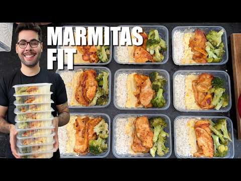 MARMITAS SAUDÁVEIS PARA A SEMANA | CARDÁPIO SIMPLES, FÁCIL E GOSTOSO