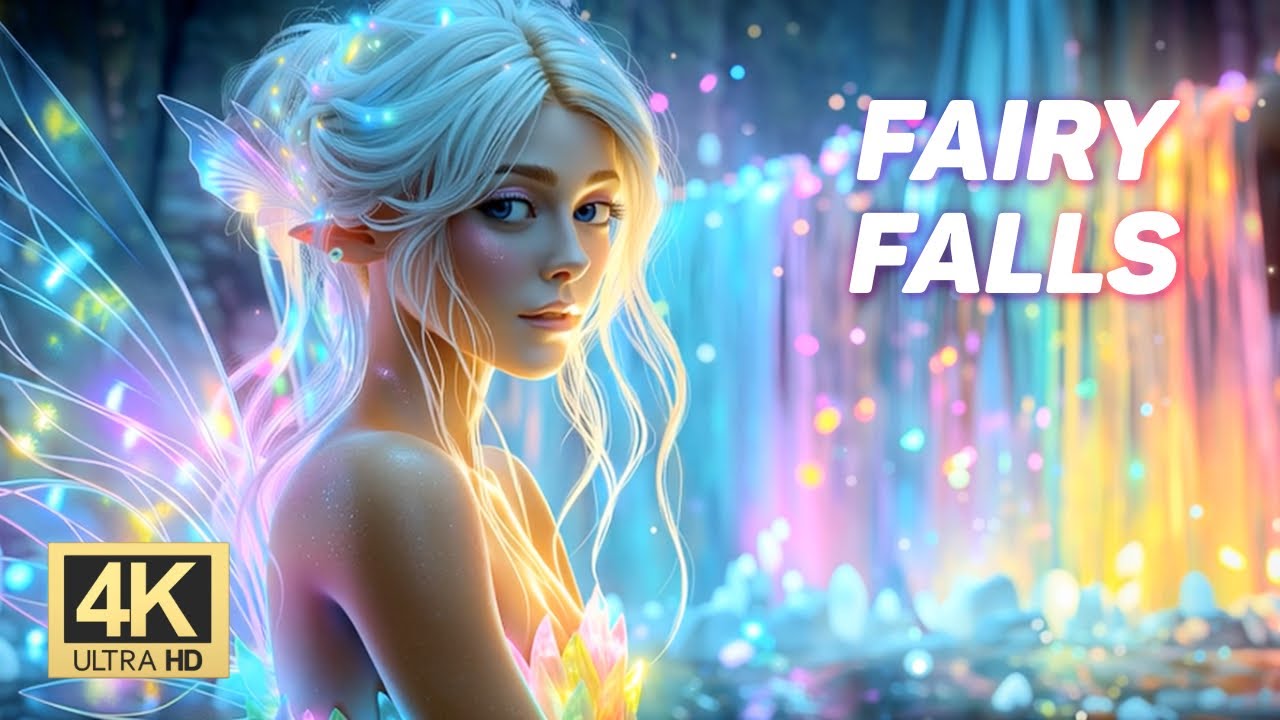 Fairy Falls | Enchanted Waterfall Realm | Magical Forest Fairytale Fantasy | Rainbow | AI Short Film