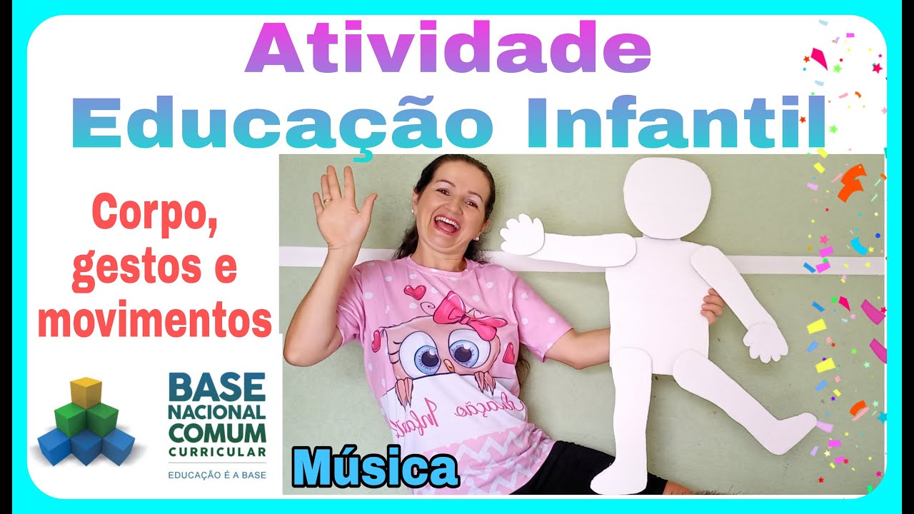 ATIVIDADE EDUCAÇÃO INFANTIL- CORPO HUMANO- BONECO ARTICULADO.
