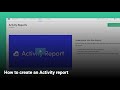 Kissmetrics - How to create an Activity Report