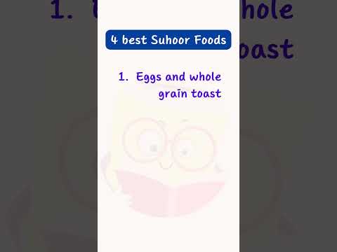 4 best Suhoor foods