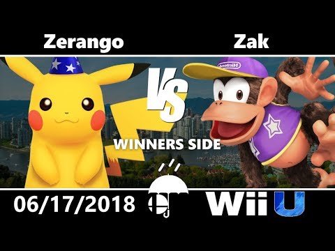 Rain City Wii U: Pools - Zerango (Pikachu) vs Zak (Diddy Kong)