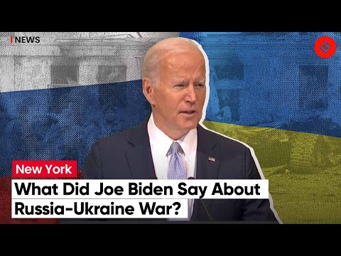 US President Joe Biden: "We stand with Ukraine, and we want this war to end"