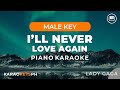 I'll Never Love Again - Lady Gaga (Male Key - Piano Karaoke)