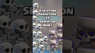 Evolution Skeletons Vs Skeleton Army Who Will Win? #clashroyale #shorts