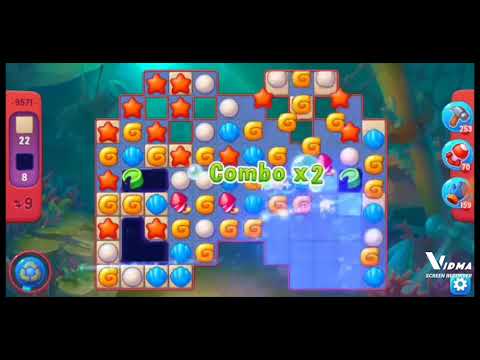 Fishdom. 9571 hard level no boosters and diamonds. 22 moves