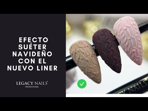 Efecto Suéter Navideño con Legacy Nails ❄️│ LEGACY NAILS