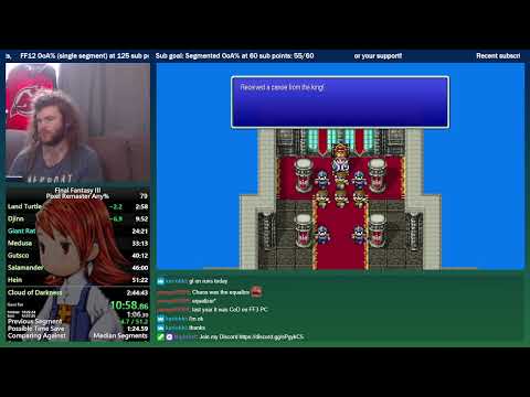 Final Fantasy III Any% Speedrun (PC Pixel Remaster) 2:43:47