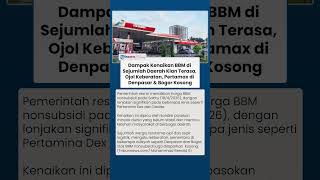 Kenaikan BBM Berdampak Luas di Sejumlah Daerah, Ojol Mengeluh, Pertamax di Denpasar & Bogor Kosong