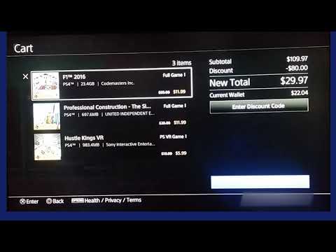 How to remove items from cart in playstation store
