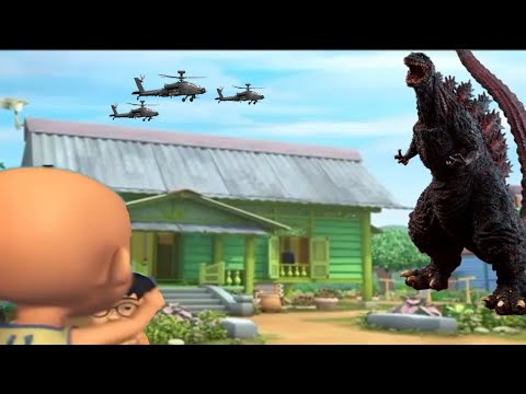 Godzilla Muncul Di Kampung Durian Runtuh!!! || MEME Upin Ipin ||