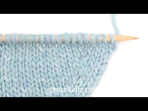 How to increase 1 stitch towards the left (right side)