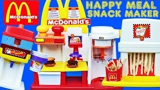MEGA McDonalds Happy Meal Magic Snack Maker Set Hamburger French Fries & Drink Makers DisneyCarToys