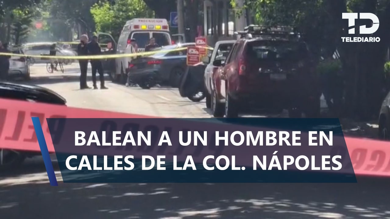 Hombre es atacado a balazos mientras conducía auto de lujo en la colonia Nápoles, Benito Juárez