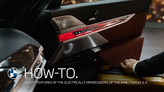 How To Video About the Electrically Driven Doors Safety Features of the BMW 7 Series or i7.