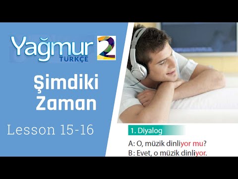 Learn Turkish Elementary Lesson 15 - 16, Present Continuous Tense, Şimdiki Zaman