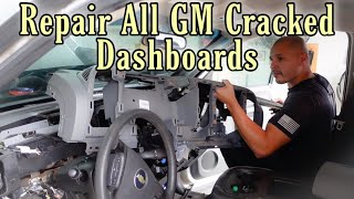 REPAIR ALL CRACKED GM DASH. How To Remove Chevy Dash 2007-14. Tahoe, Silverado, Yukon, Sierra