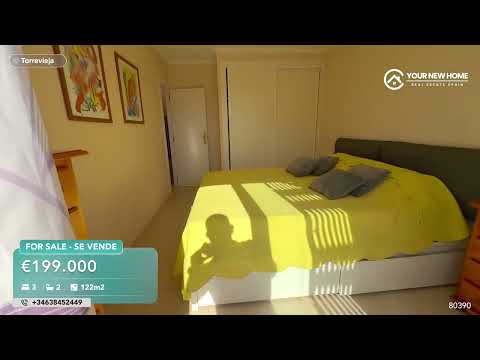 3 Bedroom Townhouse with Private Solarium and Salt Lake Views in Torrevieja - Video