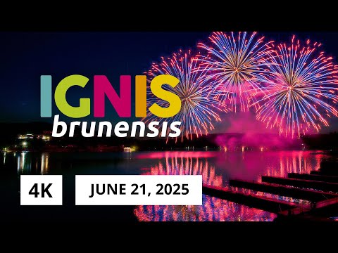4K IGNIS BRUNENSIS 21.06.2025 OFFICIAL / ohňostroj POL fireworks / Brno přehrada lake