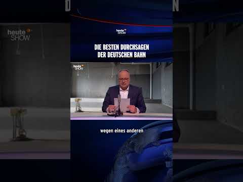 Die besten Durchsagen der Deutschen Bahn | heute-show #shorts