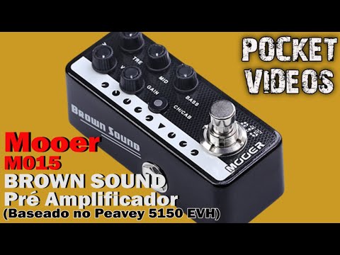 Pré Amplificador Mooer BROWN SOUND M015 (Vintage Peavey 5150 EVH) - Demo