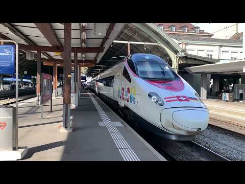 Ausfahrt des (SBB RABe 503) beim Bahnhof St. Gallen