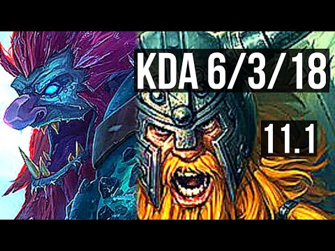 TRUNDLE vs OLAF (JUNGLE) | 6/3/18 | BR Diamond | v11.1