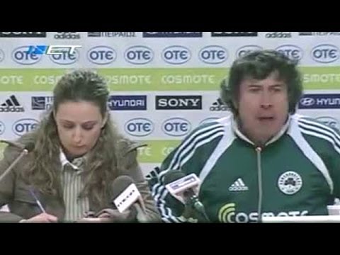 Alberto Malesani's historic outburst at Panathinaikos during a press conference