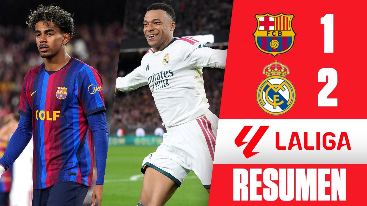 EL REAL MADRID SE HACE RESPETAR y se queda con EL CLÁSICO vs BARCELONA. Doblete de MBAPPÉ | La Liga