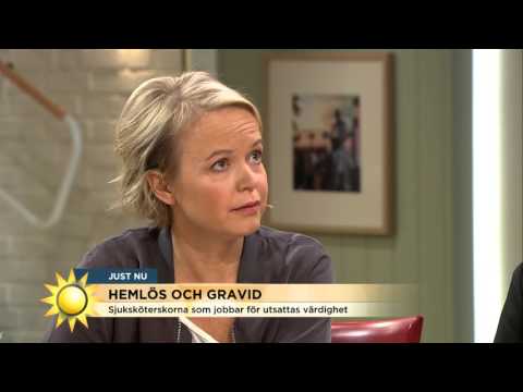 Frida gör en dokumentärfilm om gravida och hemlösa missbrukare - Nyhetsmorgon (TV4)