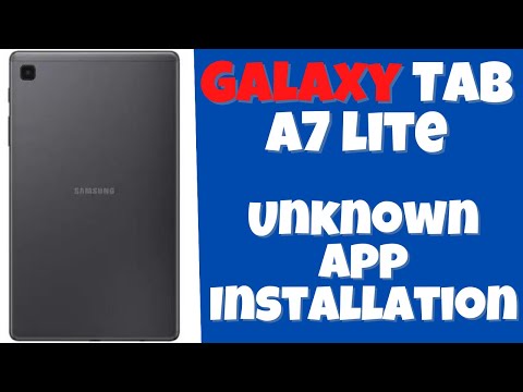 Samsung Unknown App Installation || Install App From Unknown Sources Galaxy Tab A7 lite