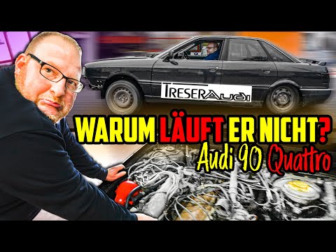 Fehlersuche mit HAPPY END! - Audi 90 Quattro 5 Zyl TURBO - Marco, Julian und Jan auf Fehlersuche!